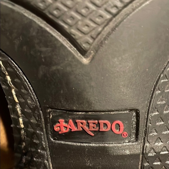 Laredo Women's Brown and Blue Heeled Boots Sz 6.5 - Picture 7 of 9